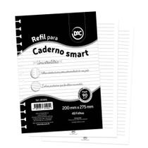 Refil para caderno smart 48 folhas 90g branco - dac Refil para caderno smart 48 folhas 90g branco - dac