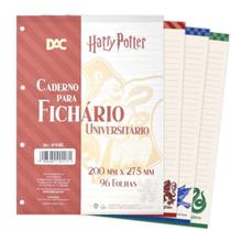 Refil Para Caderno Universitário Fichário Harry Potter 96 Folhas Dac