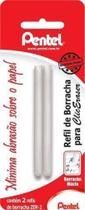 Refil para caneta borracha pentel zer - 2 clic eraser com 2 unidades