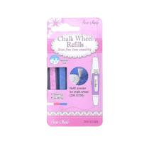 Refil Para Caneta Giratória C/2 Giz Branco Ou Azul/Rosa