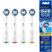 Refil para Escova de Dentes Elétrica Oral-b Precision Clean com 4 unidades