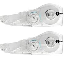 Refil Para Fita Corretiva Pentel 2 Corretivos Rolo Escolar Correção de textos Apagar Caneta Acabamento limpo correção a seco