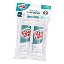 Refil Para MIni Rolo Adesivo 30 Folhas Flash Limp 2 Peças