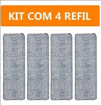 Refil Para Mop Flat Microfibra -4 Unidades