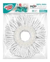 Refil Para Mop Giratório Microfibra Lavável Flash Limp