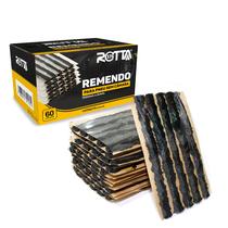 Refil para pneu remendo macarrão 60 unidades 100mmx6mm preto