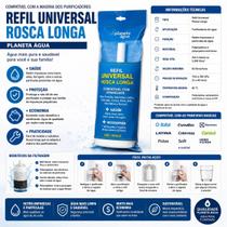 Refil Para Purificador de Água Universal Rosca Longa Compatível IBBL Electrolux Consul