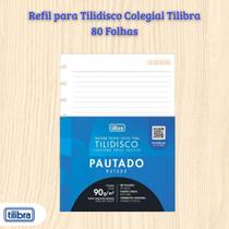 Refil para Tilidisco Colegial Tilibra 90G 80Fls 341819