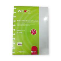 Refil pauta branca 90g 50f - caderno inteligente