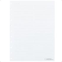 Refil Pautado de Caderno Inteligente Linha Branca Grande 30 Folhas 120g