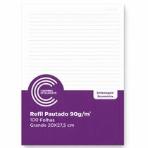 Refil Pautado Grande 90g 100 Folhas CADERNO INTELIGENTE Refil Pautado Grande 90g 100 Folhas CADERNO INTELIGENTE