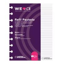 Refil Pautado Médio Caderno Inteligente 9 Furos - WEloveCI