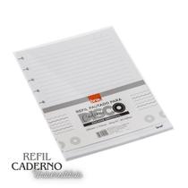 Refil Pautado Miolo Branco Caderno Disco Brw 27,5 X 20Cm