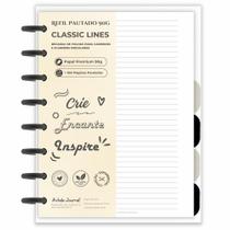 Refil Pautado para Caderno Modular Inteligente Achala P, M A5, G 160 Páginas 90g