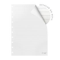Refil pautado SystemFlex, Grande, coleção Refil, 90 g, 21 x 27,5 cm Branco