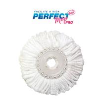 Refil Perfect Pro De Microfibra P/ Mop Giratório 360 Limpeza Esfregão A Seco 972231