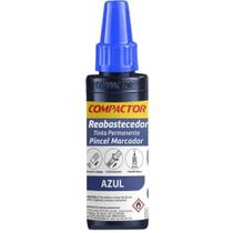 Refil pincel marcador permanente Azul Compactor