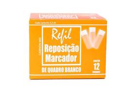 Refil Pincel Marcador Quadro Branco Vboard Master 12Un Laran