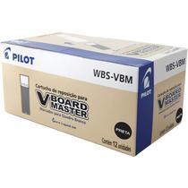Refil Pincel Marcador Vboard WBS-VBM Preto Caixa 12un Pilot
