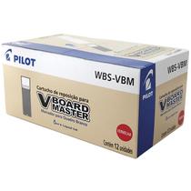 Refil Pincel Marcador Vboard WBS-VBM Vermelho Cx 12un Pilot Refil Pincel Marcador Vboard WBS-VBM Vermelho Cx 12un Pilot