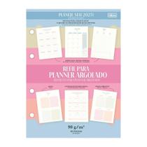 Refil Planner 2025 Argolado 88 Folhas Mensal Anual Tilibra