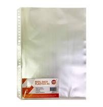 Refil Plástico A4 Furação Universal 100 Folhas YES FICHÁRIO Refil Plástico A4 Furação Universal 100 Folhas YES FICHÁRIO