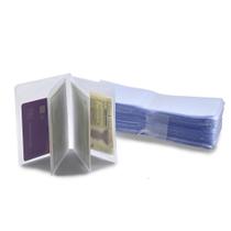 Refil plástico de carteira para RG com 30 unidades modelo de livro