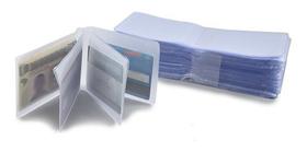 Refil Plástico De Documentos Para Carteira 10 Unidades