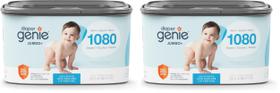 Refil Quadrado Jumbo+ Diaper Genie, pacote com 2 unidades, sem fragrância Refil Quadrado Jumbo+ Diaper Genie, pacote com 2 unidades, sem fragrância