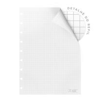 Refil quadriculado SystemFlex, Ultra, coleção Refil, 90 g branco, 16,5 x 24 cm