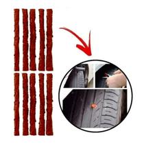 Refil Reparo Pneu 10 Macarrão Remendo Carro Moto Sem Câmara