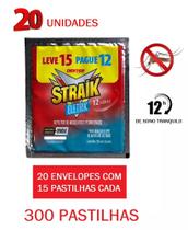 Refil Repelente Elétrico Straik Pernilongos 300 Pastilhas