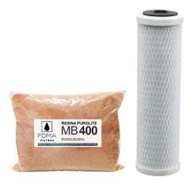 Refil Resina Mista Mb400 400g + Carvão Block