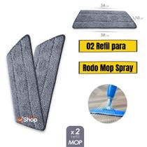 Refil Rodo Mop Spray 2 unidades Microfibra Esfregão Mágico