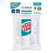 Refil Rolo Adesivo Flashlimp Todos Tipos Tecidos 30 Folhas - Flash Limp