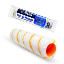 Refil Rolo de Pintura 23cm Atlas Lã Anti Respingo Tinta Acrílica Latex Epóxi Acabamento Profissional