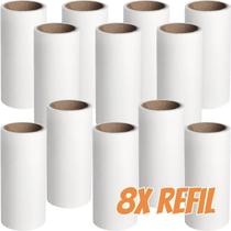 Refil Rolo Tira Pelo de Roupa Animais Cabelo Pó Sujeira 8 unidades Economico Refil Rolo Tira Pelo de Roupa Animais Cabelo Pó Sujeira 8 unidades Economico