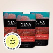 Refil Sabonete Líquido YEVA Oceano 790ml - KIT 3 UNIDs Refil Sabonete Líquido YEVA Oceano 790ml - KIT 3 UNIDs
