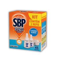 Refil Sbp Repelente Elétrico Líquido Cheiro Suave C/2 Unidades