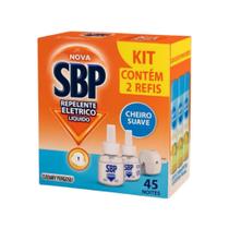 Refil Sbp Repelente Elétrico Líquido Cheiro Suave C/2 Unidades