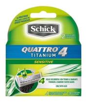 Refil Schick Quatro Titanium Sensitive C/2 Refil Schick Quatro Titanium Sensitive C/2