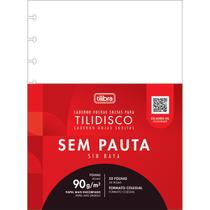 Refil sem Pauta para Tilidisco Colegial 50 Folhas 90 Gramas