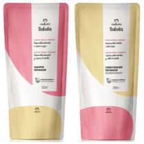 Refil Shampoo condicionador Reparador Tododia Flor de Cereja e Abacate