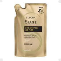 Refil Shampoo Eudora Siàge Reconstrói Os Fios 400Ml