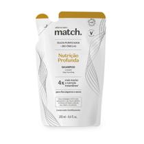 Refil Shampoo Match Nutrição Profunda 250ml - Boticário Refil Shampoo Match Nutrição Profunda 250ml - Boticário