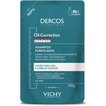 Refil Shampoo Oil Correction 200g Vichy Dercos Technique Purificante Antioliosidade Toque Limpo Sem Ressecar Oil-Free