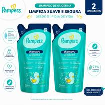 Refil Shampoo Pampers Glicerina 350ml Hipoalergênico Limpeza Suave para Bebês Pele Sensível Refil Shampoo Pampers Glicerina 350ml Hipoalergênico Limpeza Suave para Bebês Pele Sensível