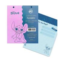 Refil Stitch Porta Fichas Argolado DAC com 80 Folhas Decoradas