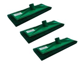 Refil Suporte Limpeza Pesada Esponja Grossa Profissional 03 Unidades
