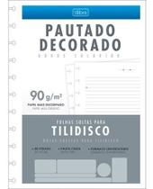 Refil Tilidisco Colegial Pautado Decorado 80 F - Tilibra